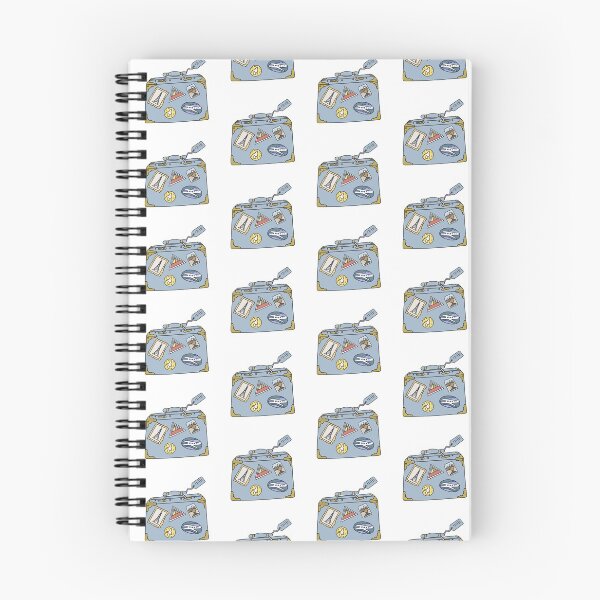 Item preview, Cute Blue Vintage Suitcase with Travel Stickers designed and sold by elmma design.