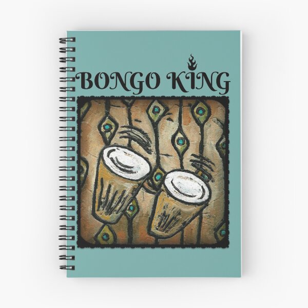 Item preview, BONGO KING / Queen / Instrument / Percussion / Retro / Beatnik / Beat Generation / Hipster designed and sold by artenvironments.