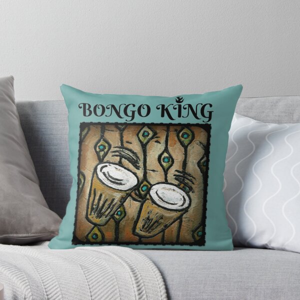 Item preview, BONGO KING / Queen / Instrument / Percussion / Retro / Beatnik / Beat Generation / Hipster designed and sold by artenvironments.