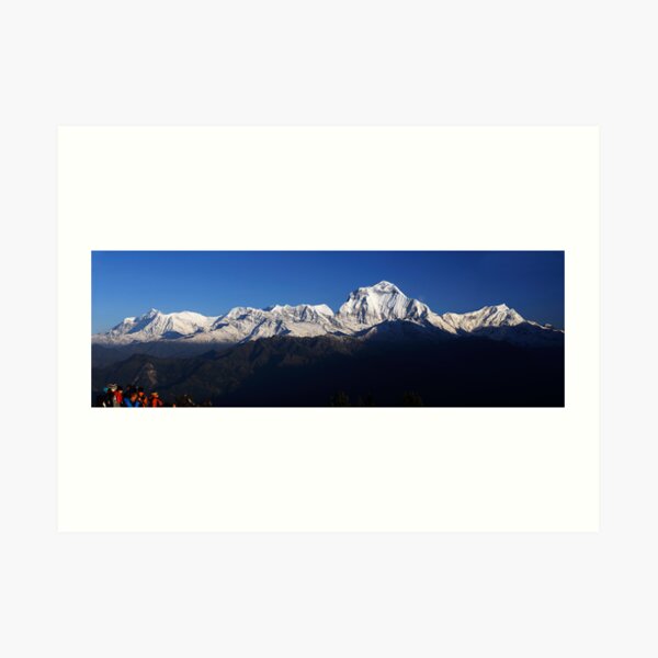 Dhauligiri Himal, Nepal. Art Print