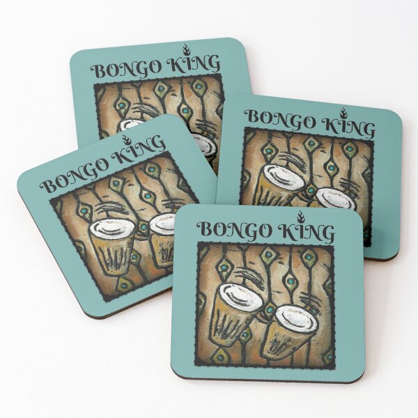 Item preview, BONGO KING / Queen / Instrument / Percussion / Retro / Beatnik / Beat Generation / Hipster designed and sold by artenvironments.