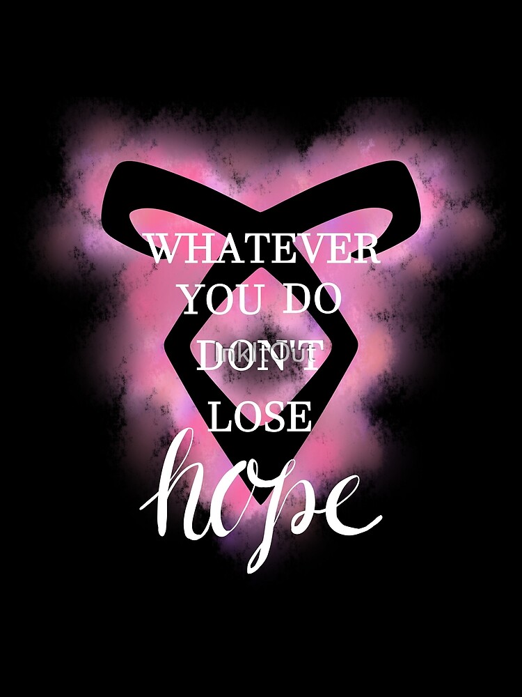 Thumbnail 3 of 3, Scarf, Shadowhunters Angelic Rune + Quote designed and sold by InkItOut.