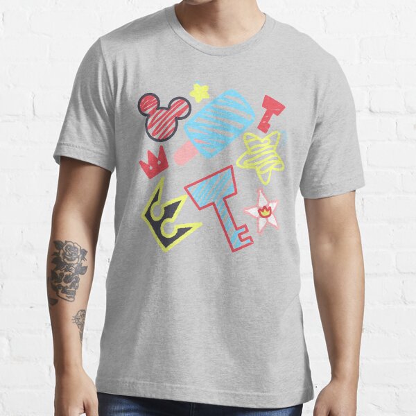 "Kingdom Hearts crayon style drawings" Tshirt for Sale by gysahlgreens