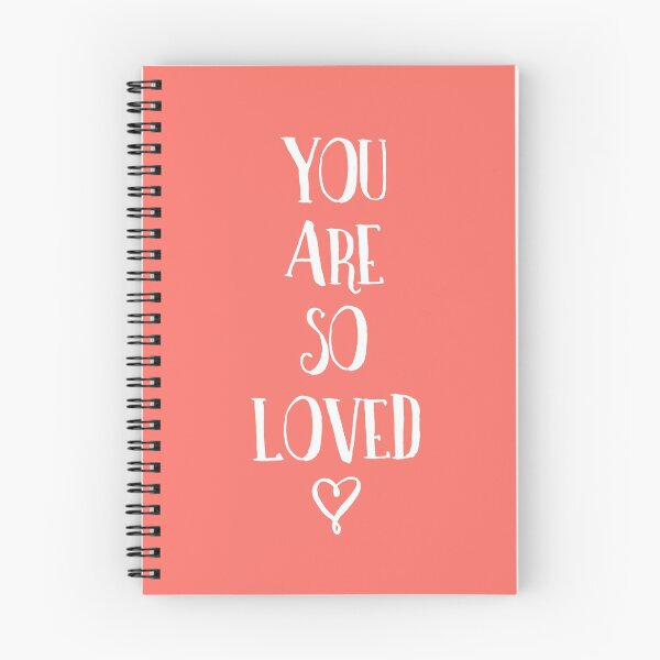 Item preview, You Are So Loved - Coral Typography Quote designed and sold by blueskywhimsy.