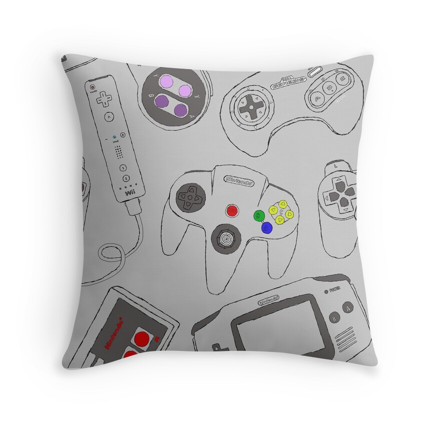 Game Controller: Throw Pillows | Redbubble