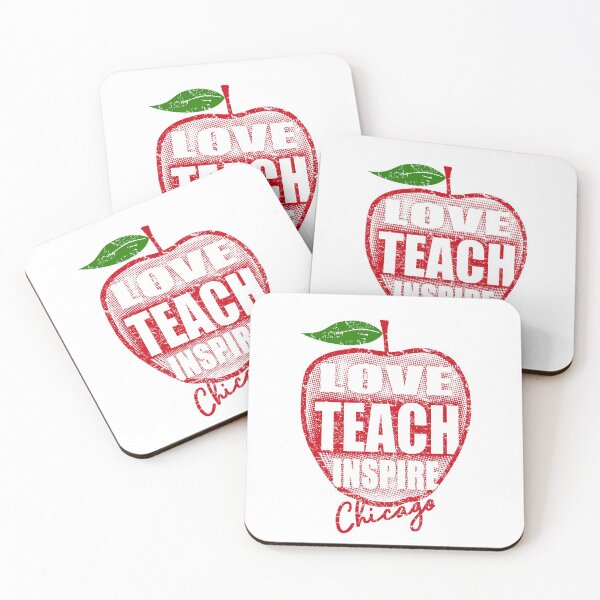 Item preview,  Red for Ed Apple Chicago Teachers Distressed designed and sold by RiffXS.