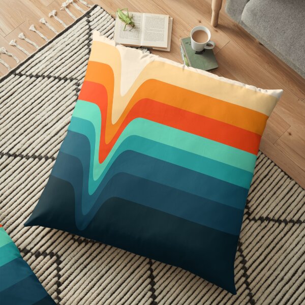 Retro Verve Floor Pillow