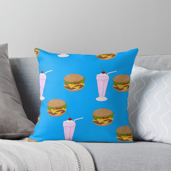 Item preview, Cheeseburger & Milkshake Pattern designed and sold by luffnstuff.