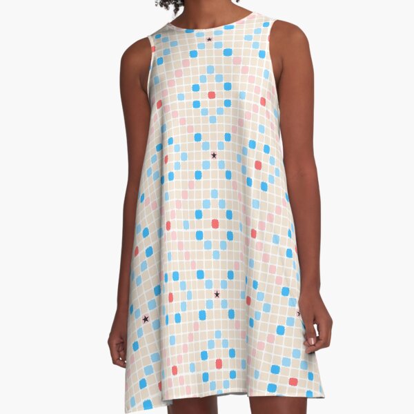 Triple Word Score A-Line Dress
