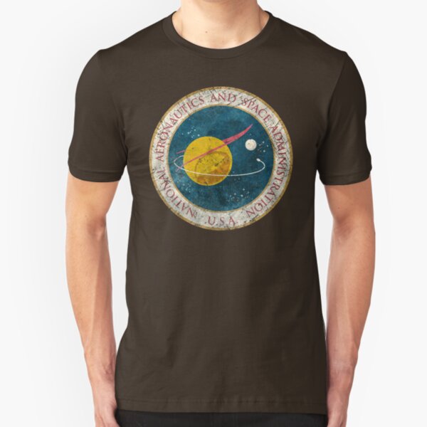 NASA Vintage Seal Slim Fit T-Shirt