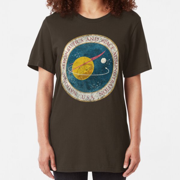 NASA Vintage Seal Slim Fit T-Shirt