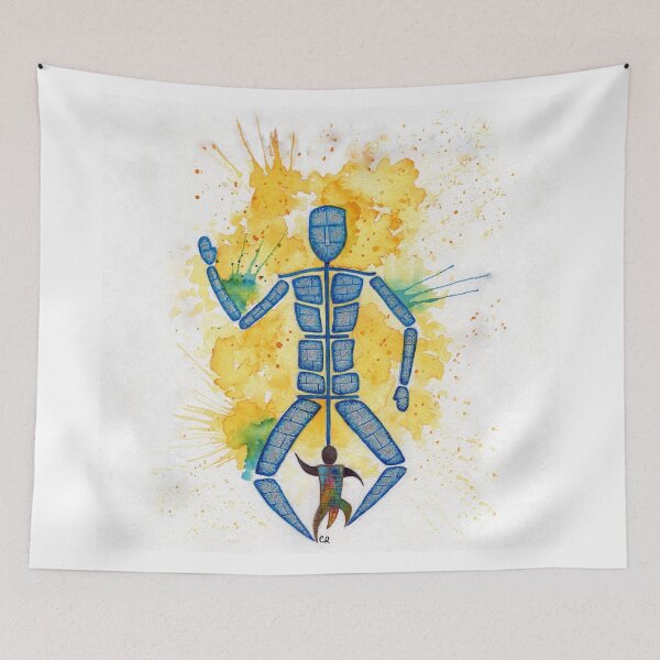 Item preview, Hammered Metal Man designed and sold by ChristieCoxArt.