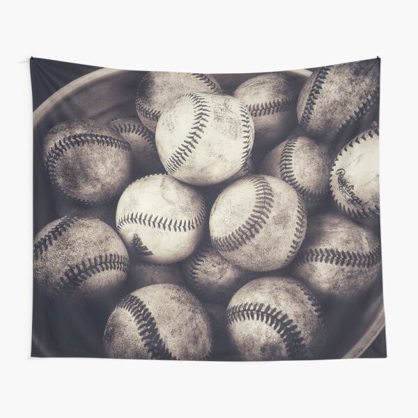 Bucket of Baseballs Tapestry