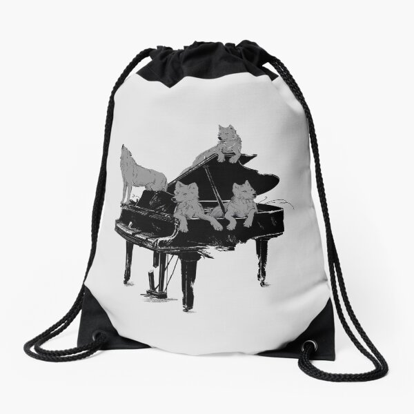 Young Wolf Gang Drawstring Bag