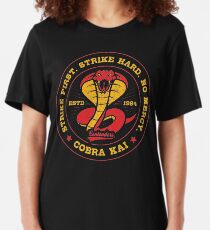 Cobra Kai No Mercy Logo Slim Fit T-Shirt