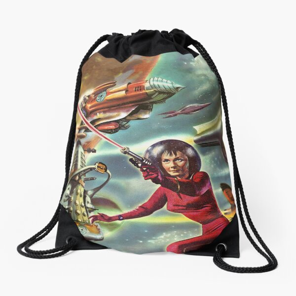 Sara in Space Drawstring Bag