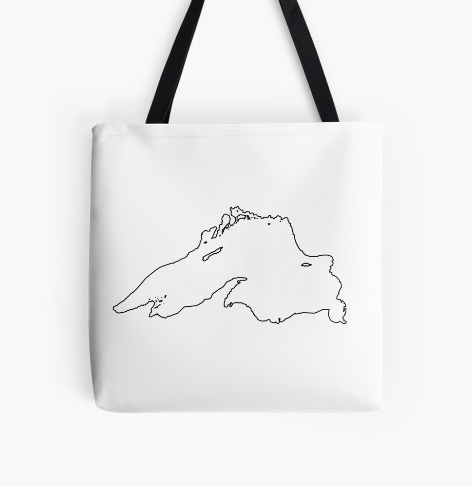 Tote Bag: Lake Superior embroidered patch – Dock 5