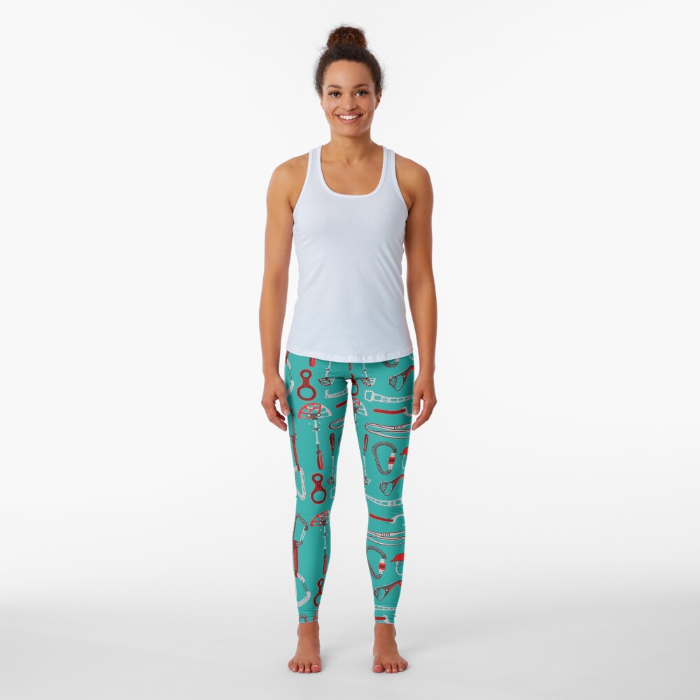 Climbing Equipment Design Pattern Leggings