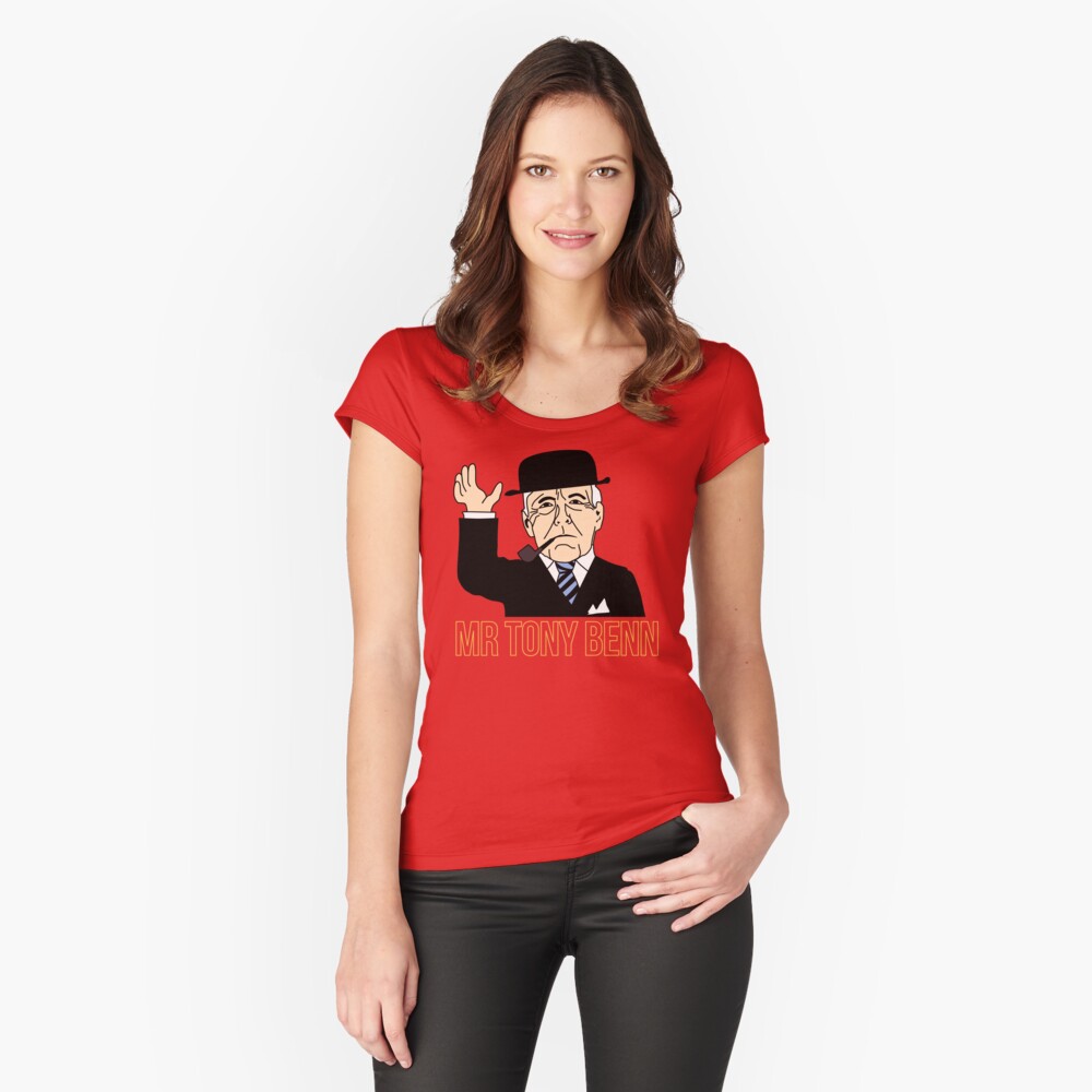 NDVH Mr Tony Benn Fitted Scoop T-Shirt