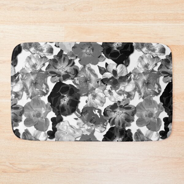 Item preview, Floral Pattern - Large Roses - Black and White  designed and sold by WickedRefined - Nicole Demereckis.