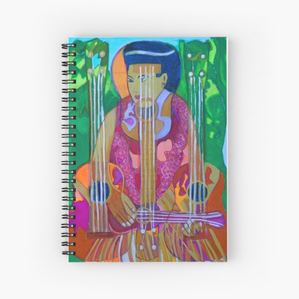Ukulele: Four Strings Spiral Notebook