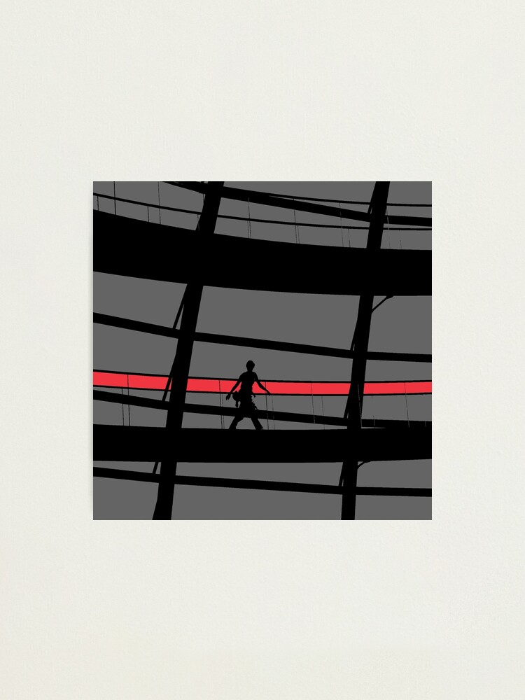 Alternate view of Red Stripe Photographic Print