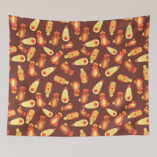 Item preview, Watercolor Chicken Pattern designed and sold by Zab Butler Design.