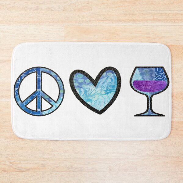 Item preview, Peace Love and Wine Batik Design designed and sold by artbyomega.