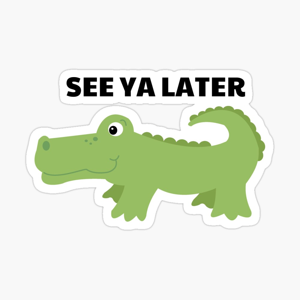 See Ya Later Alligator Cute Gator Socks By Jessdesigns Redbubble
