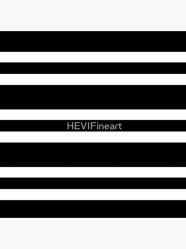 Black and white modern stripe pattern by HEVIFineart