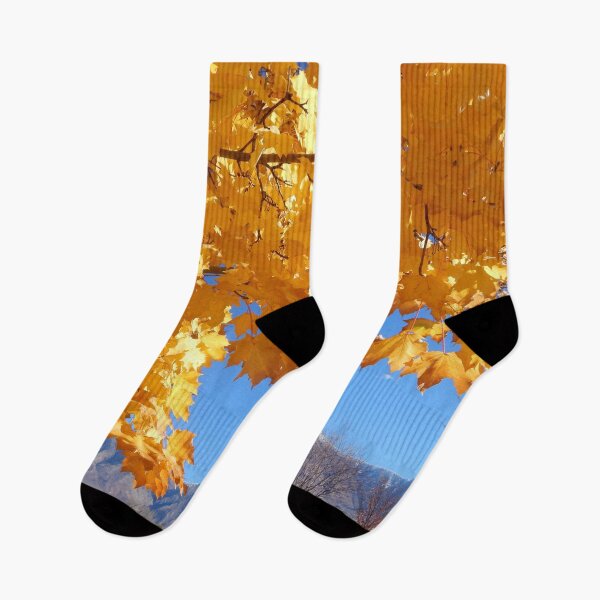 Item preview, Yellow Autumn leaves, blue sky  designed and sold by Stephanie  Skeem.