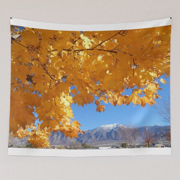 Item preview, Yellow Autumn leaves, blue sky  designed and sold by Stephanie  Skeem.