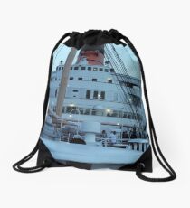 Queen Mary Superstructure Drawstring Bag
