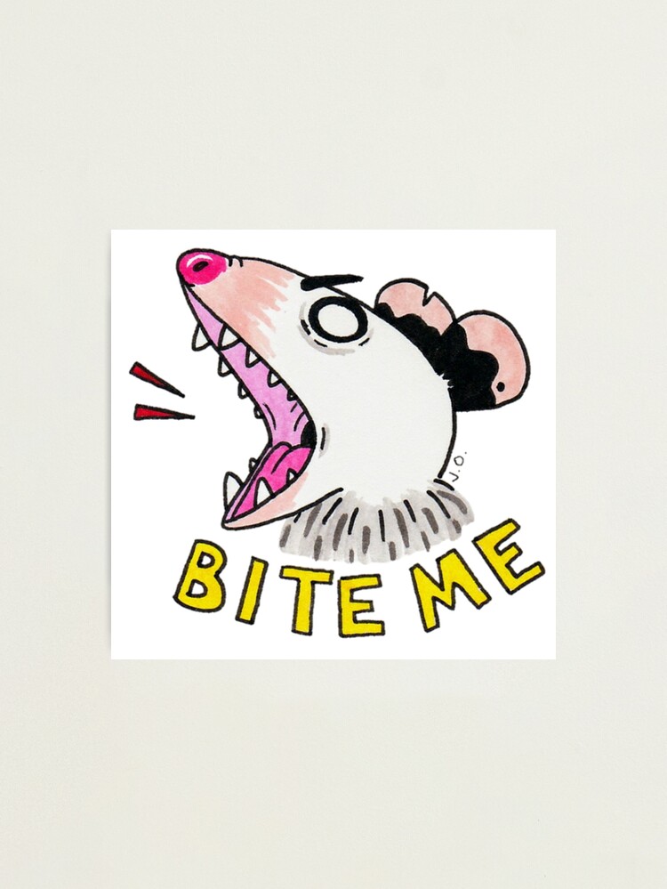 Thumbnail 1 of 3, Photographic Print, Bite Me designed and sold by possum-mood.