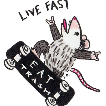 Artwork thumbnail, Live Fast Eat Trash by possum-mood