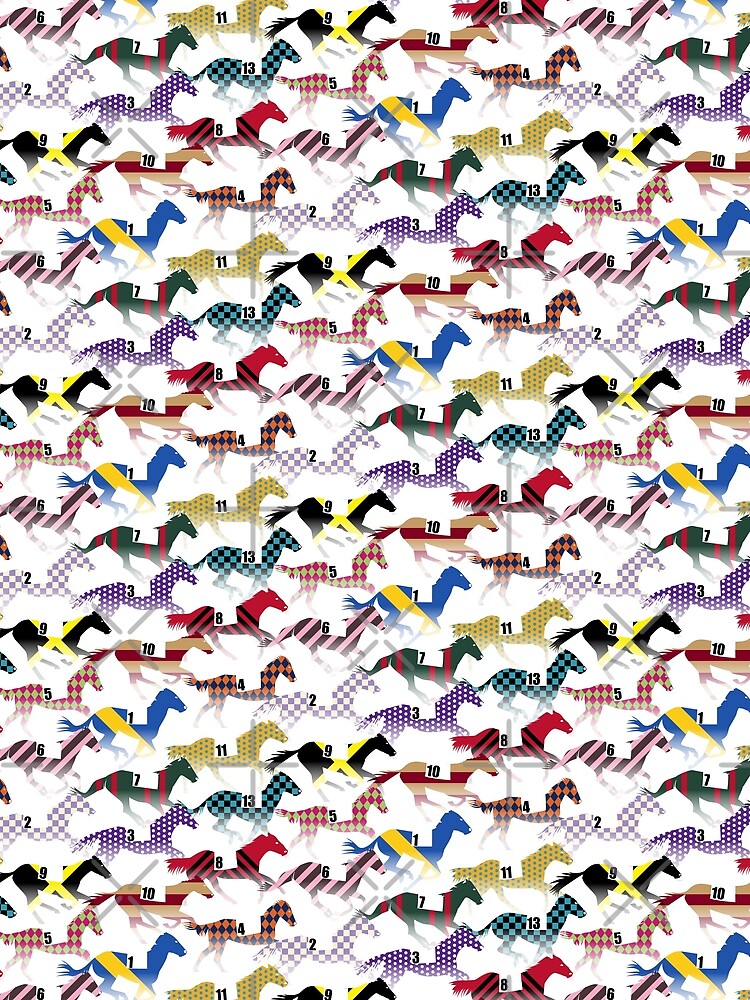 Off to the Horse Races Jockey Silks Pattern by wickedrefined