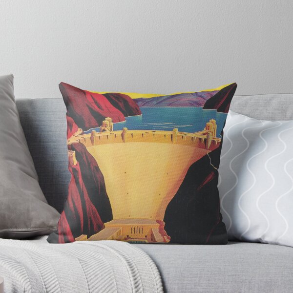 Item preview, Boulder Dam, Hoover Dam, Retro Vintage Travel Poster designed and sold by vintagevivian.