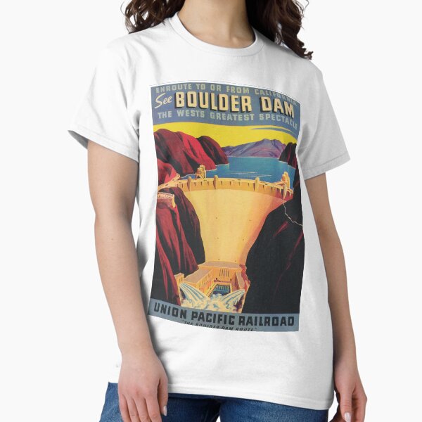 Item preview, Boulder Dam, Hoover Dam, Retro Vintage Travel Poster designed and sold by vintagevivian.