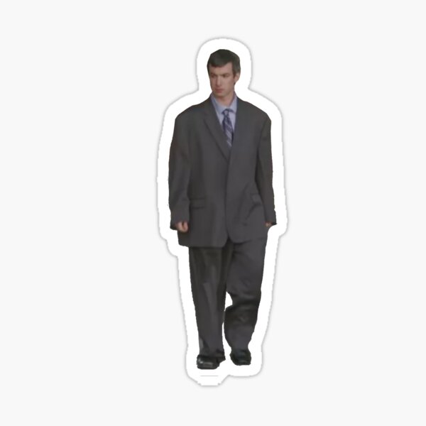 Nathan for You suit sticker Sticker