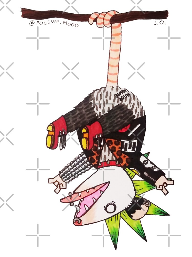 Thumbnail 7 of 7, Oversized T-Shirt, Punk Possum designed and sold by possum-mood.