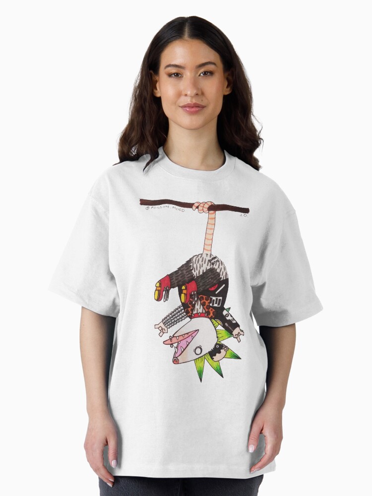Thumbnail 2 of 7, Oversized T-Shirt, Punk Possum designed and sold by possum-mood.