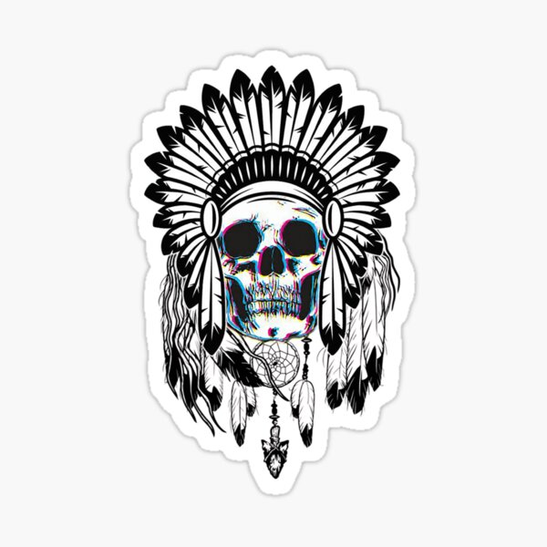 Skull Chief Sticker