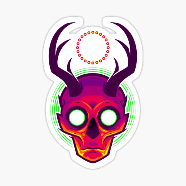 Antler Horror Sticker