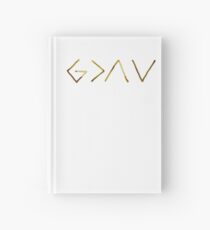 God is greater than the highs and the lows Hardcover Journal