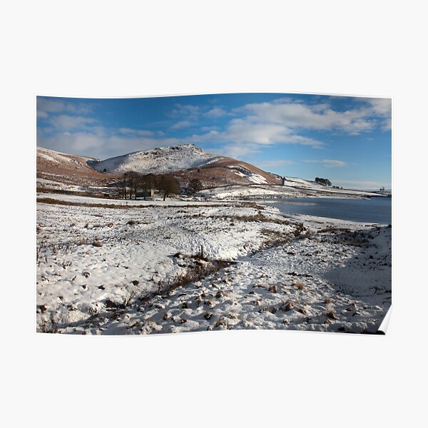 Embsay Crag In Winter Poster