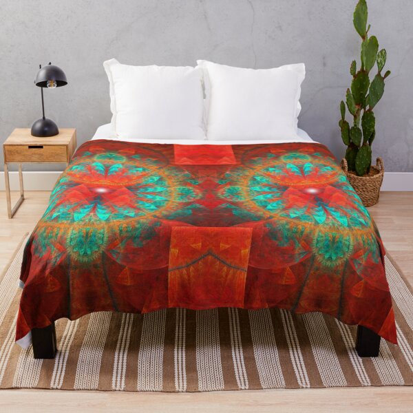 Item preview, Fire Turquoise Fractal by Cesca Veo designed and sold by cescaveo.
