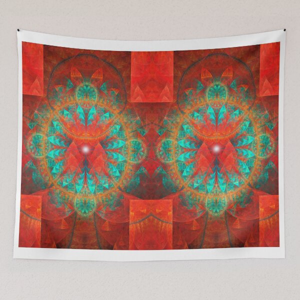Item preview, Fire Turquoise Fractal by Cesca Veo designed and sold by cescaveo.