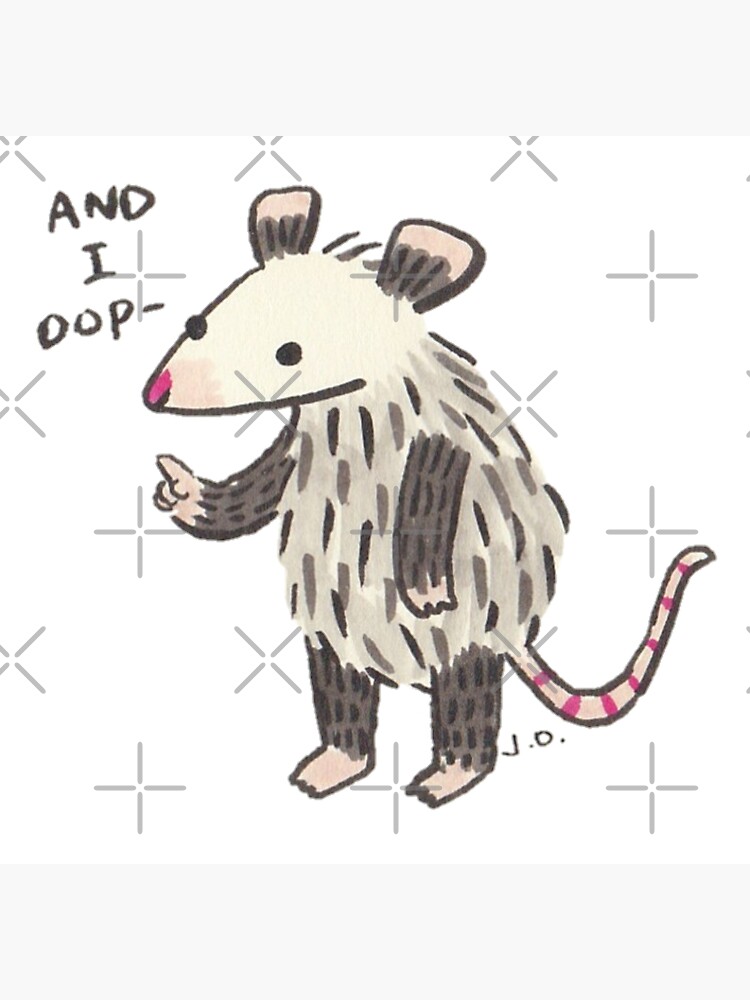 Thumbnail 2 of 2, Postcard, And I Oop designed and sold by possum-mood.