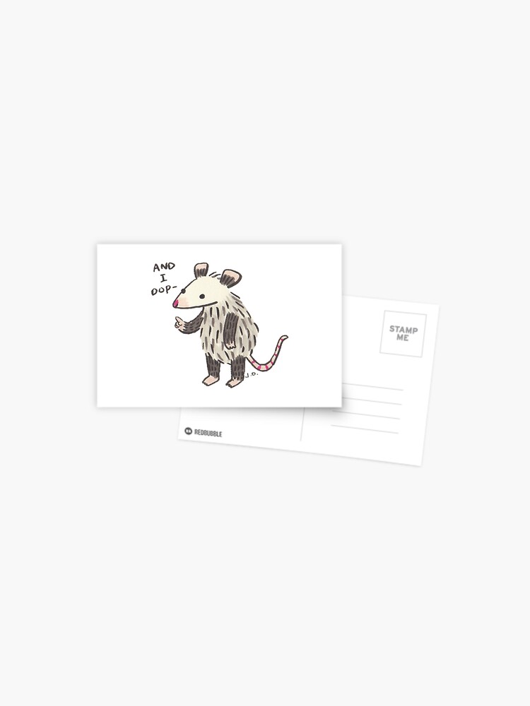 Thumbnail 1 of 2, Postcard, And I Oop designed and sold by possum-mood.