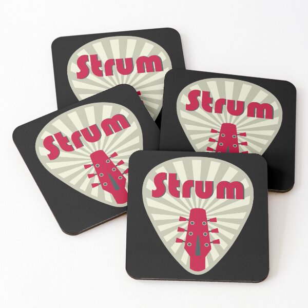 Item preview, Strum - Guitar Pick , Retro Red designed and sold by ilexdesigns.